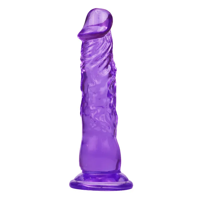 8 Inch extra straight purple dildo Anal