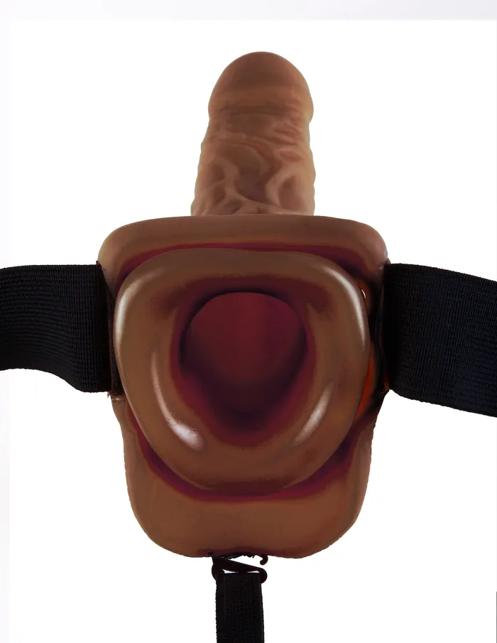 9 Vibrating Hollow StrapOn with Balls for Exciting Adventures Pipedream Female Sex Toys