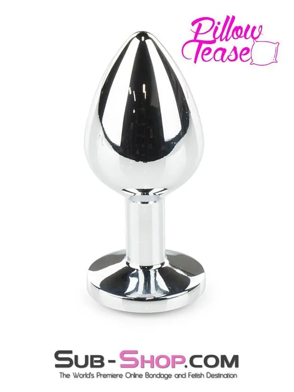 Anal 1854M Chromed Light Weight Ruby Red Crystal Tipped Butt Plug Medium MEGA Deal Moonwell