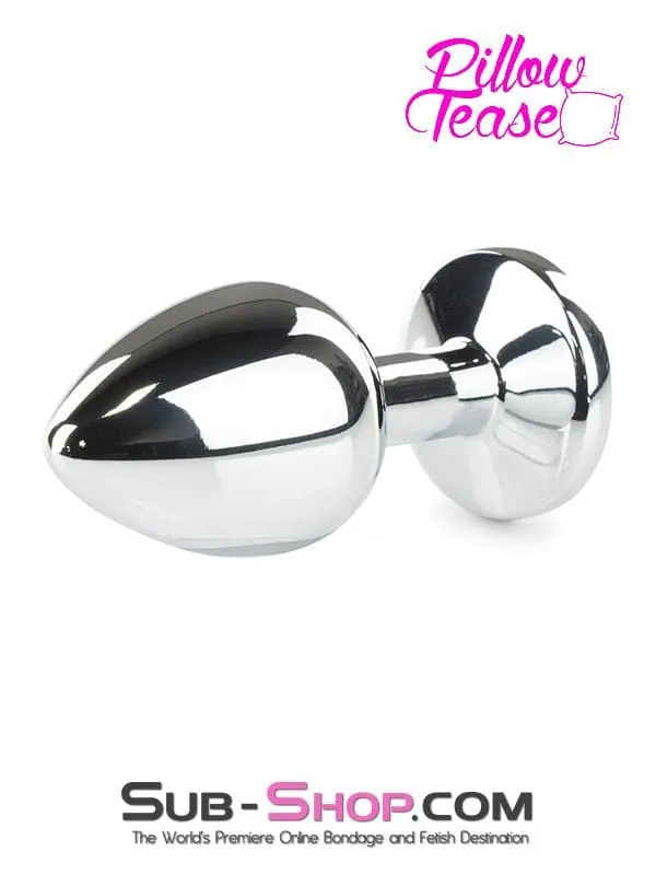 Anal 1854M Chromed Light Weight Ruby Red Crystal Tipped Butt Plug Medium MEGA Deal Moonwell