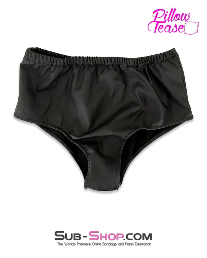 Anal 5723MSIS Sissy Boi Leather Look 4 Feminization Way Stretch Silicone Butt Plug Sexy Man Panties Moonwell