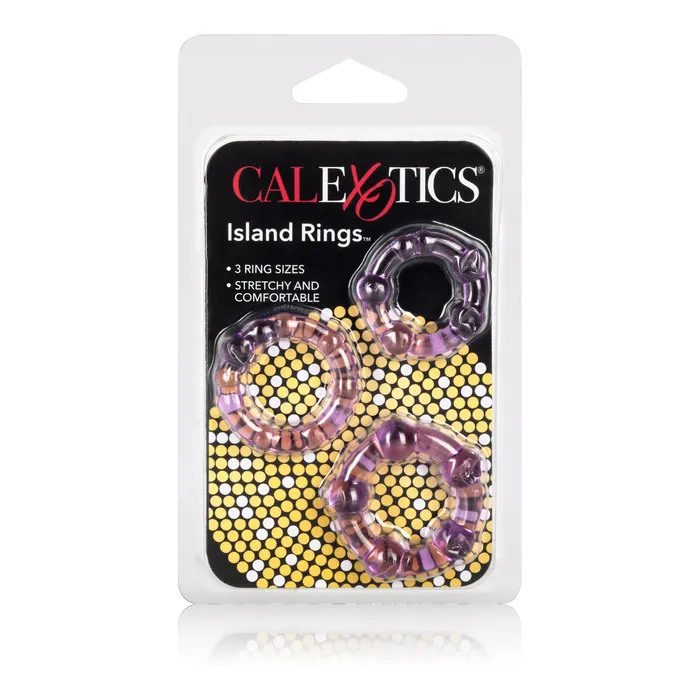 Anal Calexotics Three Size Beaded Pleasure Rings for Fun and Comfort