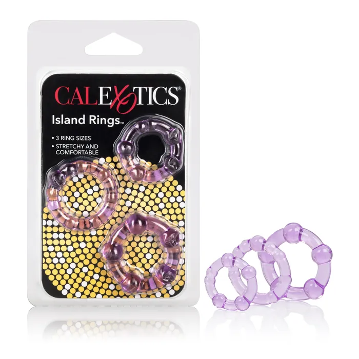 Anal Calexotics Three Size Beaded Pleasure Rings for Fun and Comfort