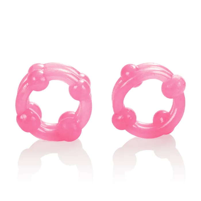 Anal Calexotics Three Size Beaded Pleasure Rings for Fun and Comfort