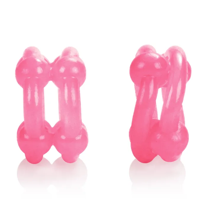 Anal Calexotics Three Size Beaded Pleasure Rings for Fun and Comfort