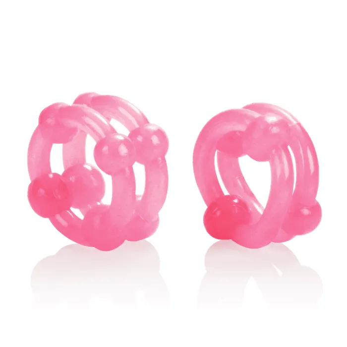 Anal Calexotics Three Size Beaded Pleasure Rings for Fun and Comfort