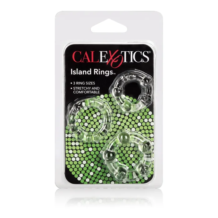 Anal Calexotics Three Size Beaded Pleasure Rings for Fun and Comfort