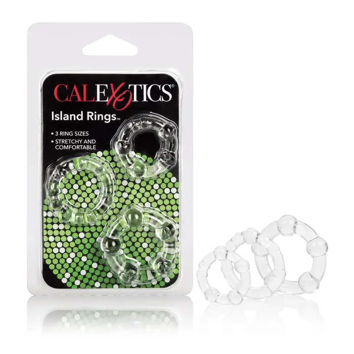 Anal Calexotics Three Size Beaded Pleasure Rings for Fun and Comfort