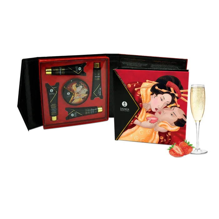 Anal Shunga Geishas Secrets Gift Set Sparkling Strawberry Wine Anal Shunga Geishas Secrets Gift Set Sparkling Strawberry Wine