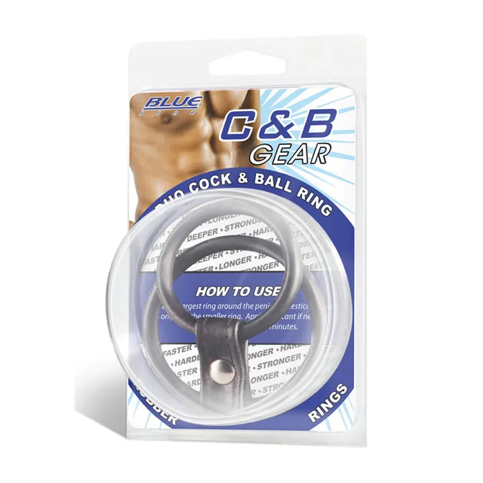 Blue Line Men Male Sex Toys Duo Cock Ball Ring