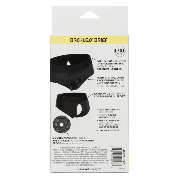 Boundless Backless Brief Lxl Black CalExotics Anal Boundless Backless Brief Lxl Black CalExotics Anal