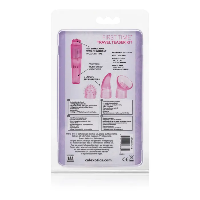 CalExotics Vibrators First Time Travel Teaser Kit Pink CalExotics Vibrators First Time Travel Teaser Kit Pink