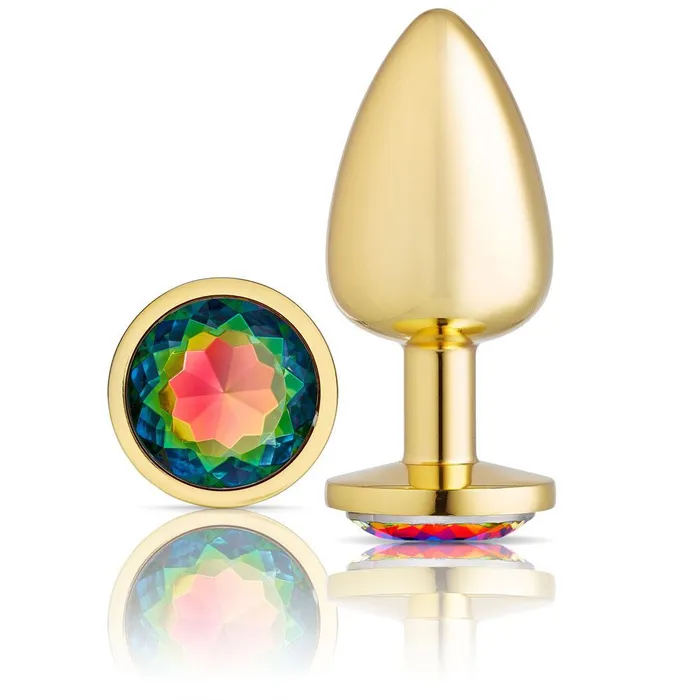 Cloud 9 Novelties Anal Gems Jeweled Gold Chromed Large Sale Specials Anal