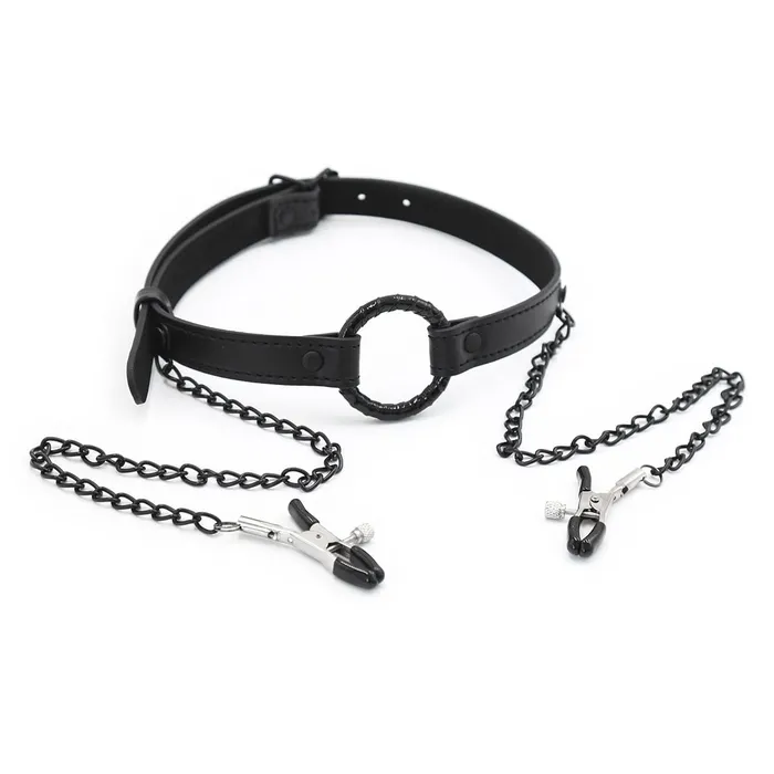 Couples 2258MQ OhMy Ring Gag with Black Wicked Nipple Clamps Set MEGA Deal Idea Couples 2258MQ OhMy Ring Gag with Black Wicked Nipple Clamps Set MEGA Deal Idea
