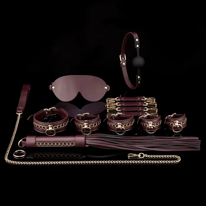 Couples STELLAR Black Raspberry Bondage Kit 14 Pieces CandyBabe