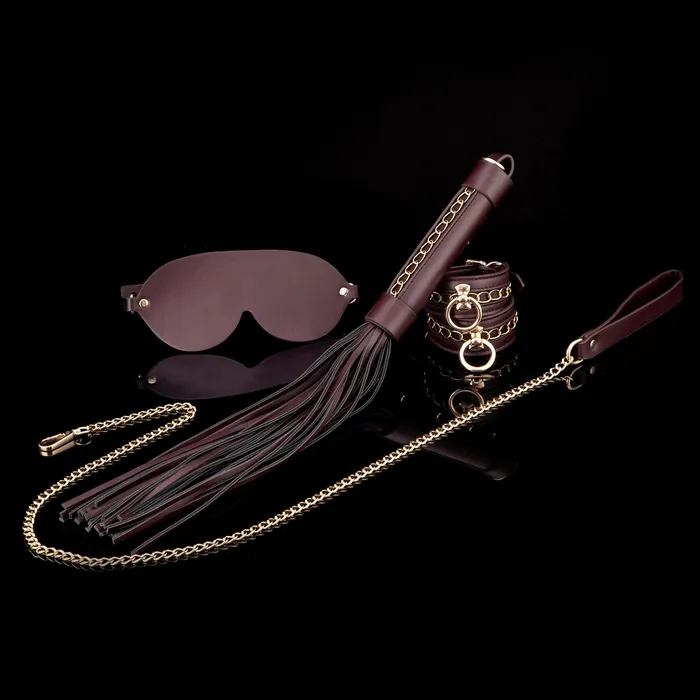 Couples STELLAR Black Raspberry Bondage Kit 14 Pieces CandyBabe