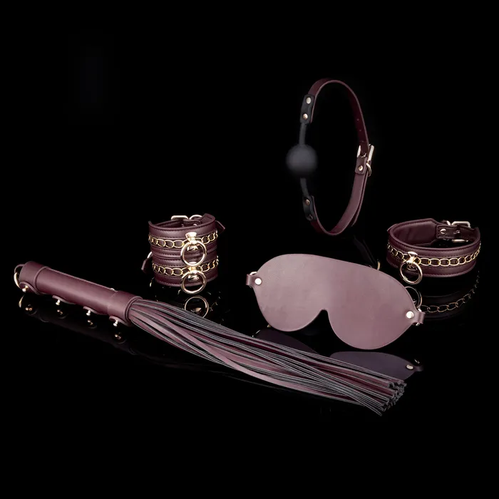 Couples STELLAR Black Raspberry Bondage Kit 14 Pieces CandyBabe