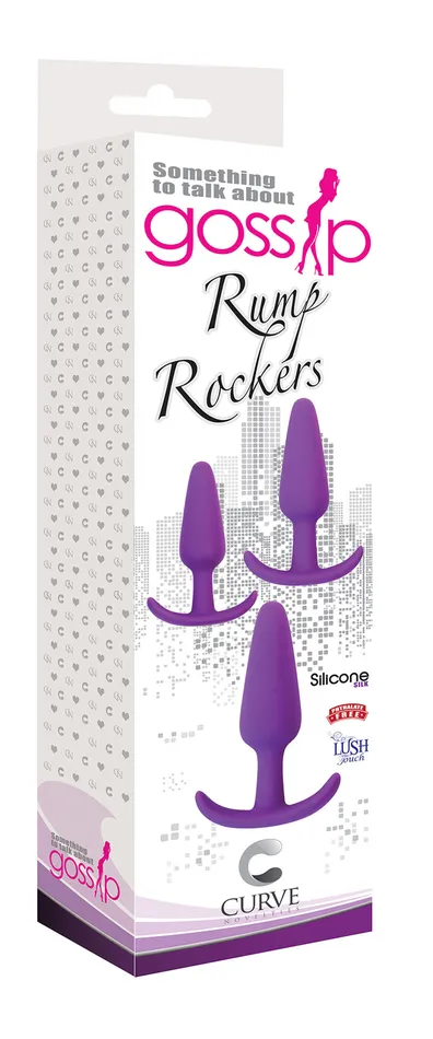Curve Toys Anal Rump Rockers Set SilkySmooth Plugs for Fun and Adventure