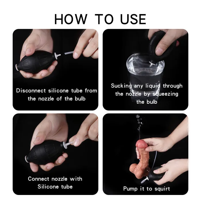 Dildos 7 Inch Squirting Suction Cup Dildo