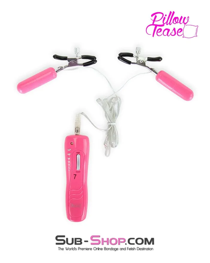 Dildos Moonwell 7807MCB 7 Function Vibrating Pink Nipples Cock or Balls Clamp Set Dildos Moonwell 7807MCB 7 Function Vibrating Pink Nipples Cock or Balls Clamp Set