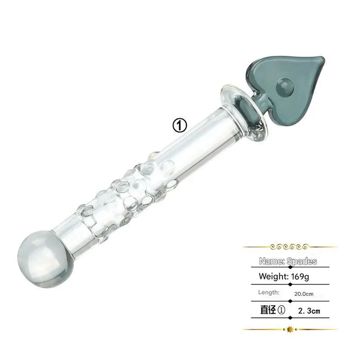  Dildos Poker Series Glass Anal Dildo