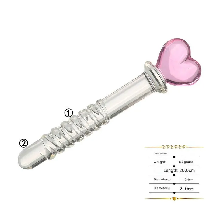  Dildos Poker Series Glass Anal Dildo