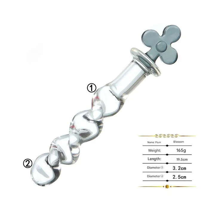  Dildos Poker Series Glass Anal Dildo
