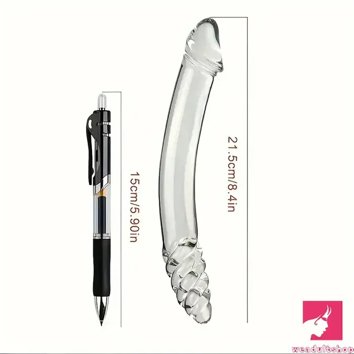 Dildos Weadultshop 84in Clear Elegant Glass Crystal Dildo For Female Male Lesbian Sex