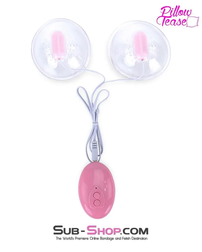 Eiffel Vibrators 0182E Pink Vibrating Nipple Stimulator Cups
