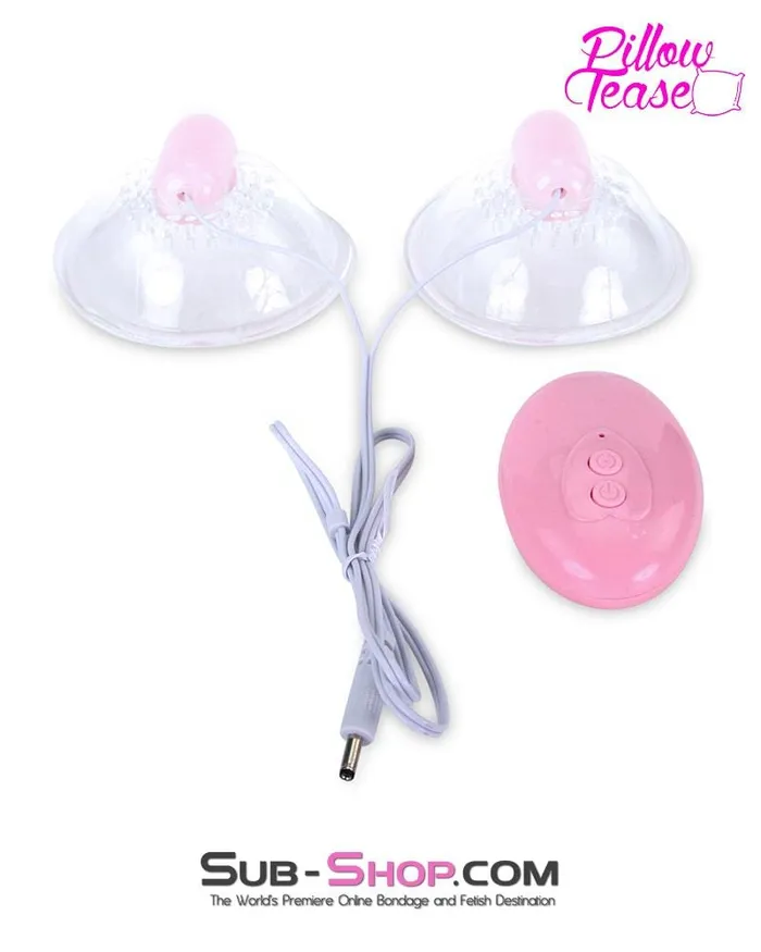 Eiffel Vibrators 0182E Pink Vibrating Nipple Stimulator Cups
