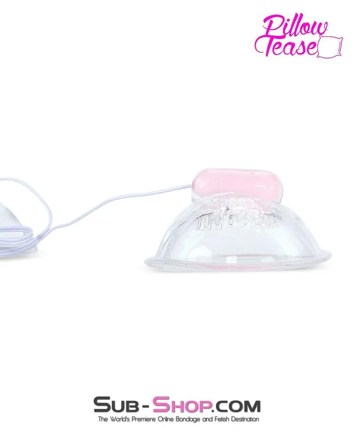 Eiffel Vibrators 0182E Pink Vibrating Nipple Stimulator Cups