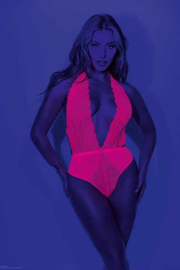 Escante Neon Teddy One Size Neon Pink Vibrators Escante Neon Teddy One Size Neon Pink Vibrators