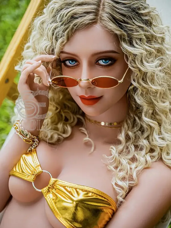 F831158cm5ft2335kg Doris D Cup TPE Blonde Curly Hair Latin Beauty Love Doll SE Doll SE Doll Male Sex Toys