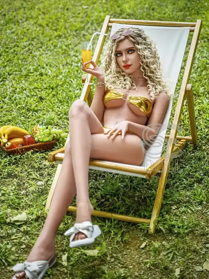 F831158cm5ft2335kg Doris D Cup TPE Blonde Curly Hair Latin Beauty Love Doll SE Doll SE Doll Male Sex Toys