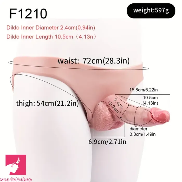 Female Sex Toys 622in Silicone Soft Real Elastic Harness StrapOn Dildo Panties Dildo Weadultshop