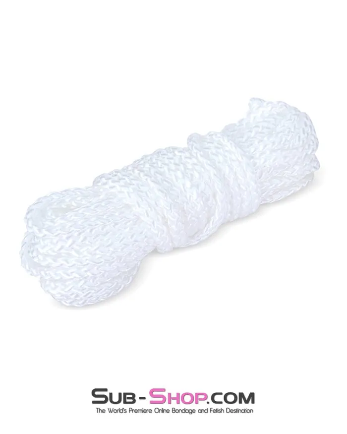 Female Sex Toys 7773RS Tie One On Braided White Bondage Rope Moonwell