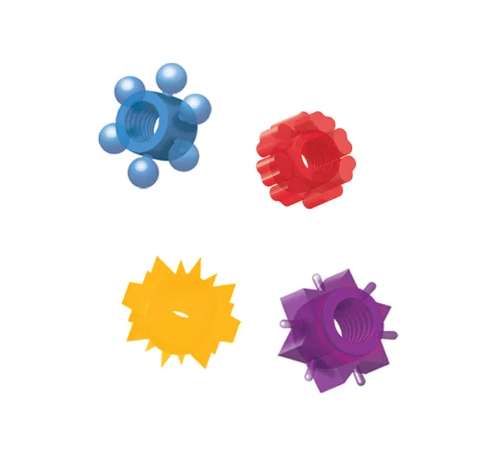 Female Sex Toys Hott Products Sparkle Fun Jelly Cock Rings 6 Colorful Shapes for Playful Adventures