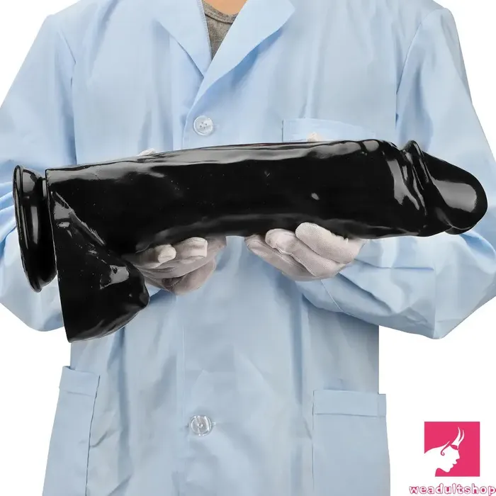 Female Sex Toys Weadultshop 1437in Large Thick Black Dildo For Anal Vaginal Expansion With Balls