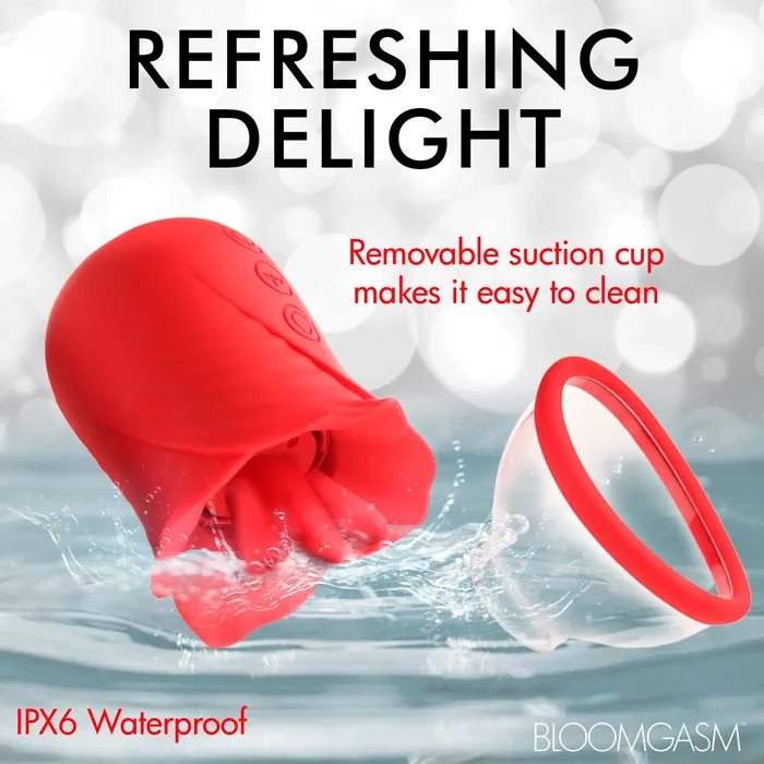 Lily Lover Sucking and Vibrating Clitoral Stimulator Red XR Brands Vibrators Lily Lover Sucking and Vibrating Clitoral Stimulator Red XR Brands Vibrators