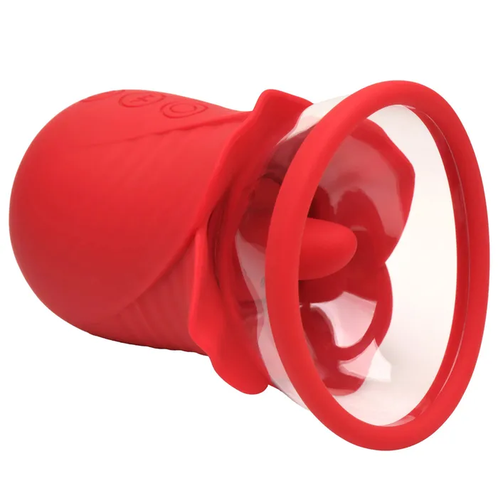 Lily Lover Sucking and Vibrating Clitoral Stimulator Red XR Brands Vibrators Lily Lover Sucking and Vibrating Clitoral Stimulator Red XR Brands Vibrators