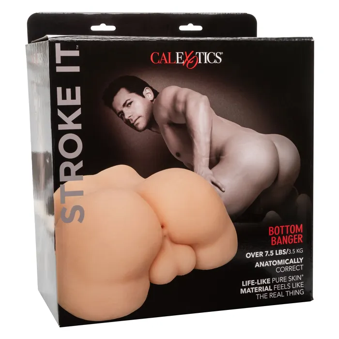 Male Sex Toys CalExotics Stroke It Bottom Banger Ivory