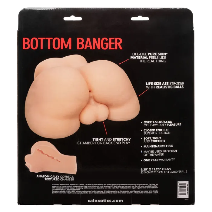 Male Sex Toys CalExotics Stroke It Bottom Banger Ivory