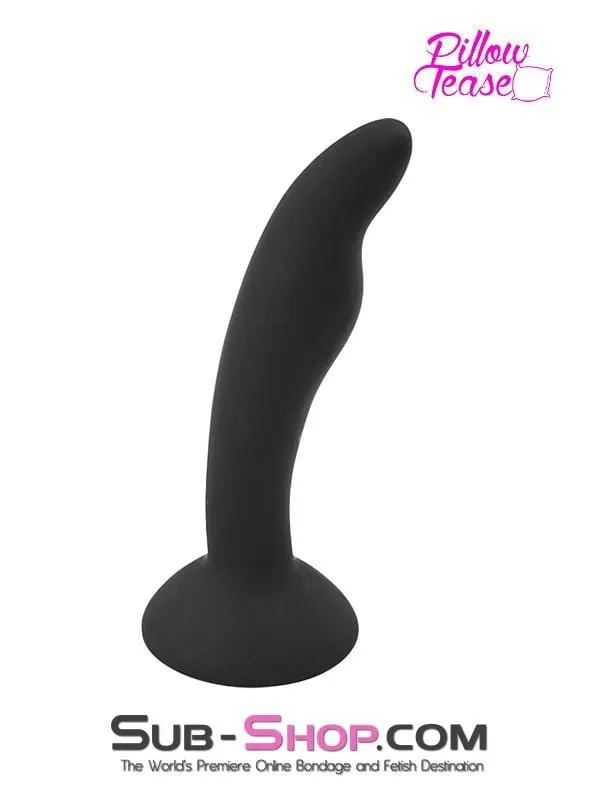 Male Sex Toys Moonwell 1866M Mini Tapered Silicone Anal Training Plug with Suction Cup Base