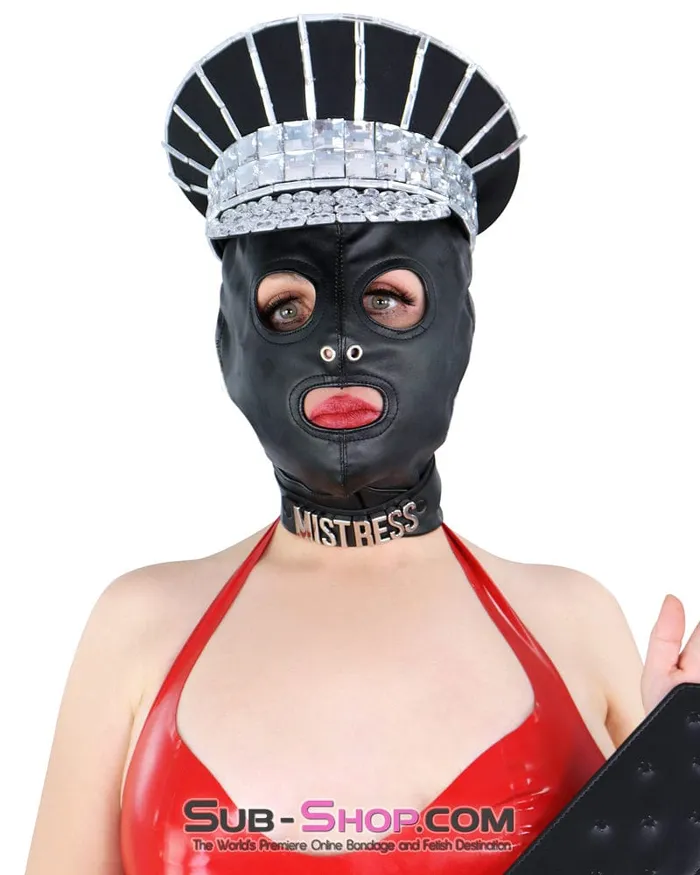 Male Sex Toys Moonwell 2772M Soft Leatherette Open Mouth and Eyes Lacing Hood MEGA Deal