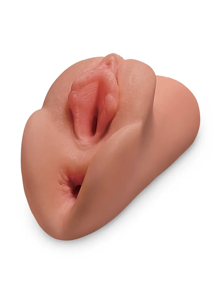 Male Sex Toys Perfect Pussy Double Stroker Tan Pipedream Male Sex Toys Perfect Pussy Double Stroker Tan Pipedream