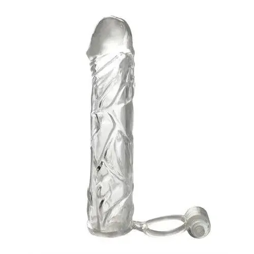 Male Sex Toys Pipedream Fantasy XTensions Vibrating Super Sleeve Clear