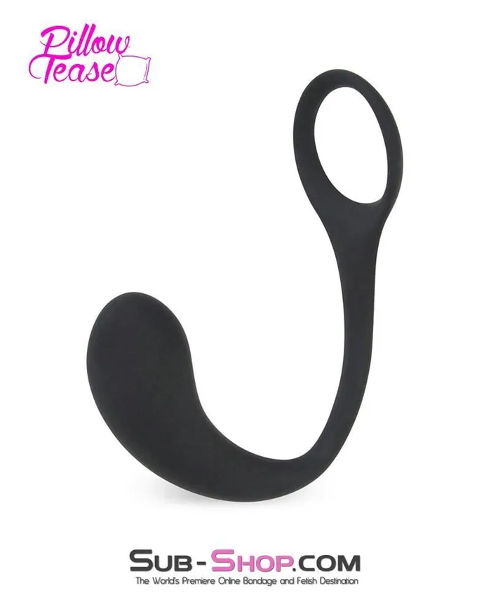 Male Sex Toys Shenzhen 7152S PSpot Silicone Butt Plug with Cock Ring LAST CHANCE Final Closeout