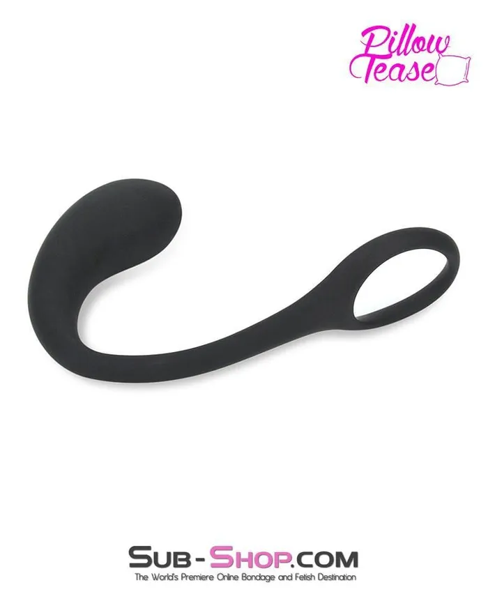 Male Sex Toys Shenzhen 7152S PSpot Silicone Butt Plug with Cock Ring LAST CHANCE Final Closeout