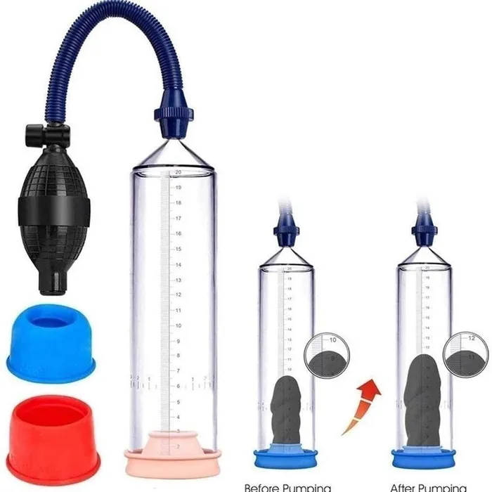 Male Sex Toys Weadultshop Transparent Cylinder Penis Pump With Air Ball Male Sex Toys Weadultshop Transparent Cylinder Penis Pump With Air Ball