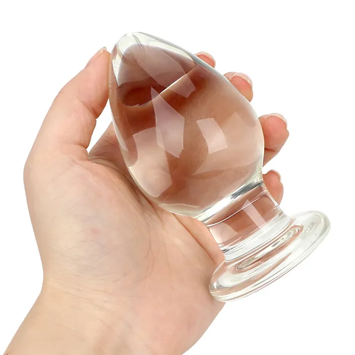 Male Sex Toys Weadultshop Transparent Wide Glass Dildo Anal Plug Stimulation Sex Toy Male Sex Toys Weadultshop Transparent Wide Glass Dildo Anal Plug Stimulation Sex Toy